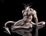 abs anthro areola biped digitigrade flaccid genitals horn male male_anthro muscular muscular_anthro muscular_male navel nipples pecs penis sitting tail nous_(artist) mythology nous_(nous) dragon mythological_creature mythological_scalie scalie absurd_res hi_res