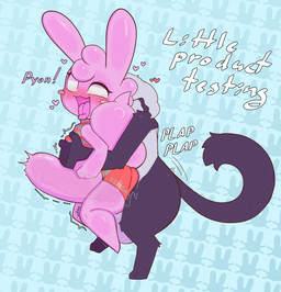 abdominal_bulge anthro anthro_on_anthro anthro_penetrated anthro_penetrating anthro_penetrating_anthro arm_tuft big_penis black_body blue_background bodily_fluids breast_grab breast_squish breasts butt butt_squish cervical_contact clothing digitigrade duo extreme_penetration female female_anthro female_penetrated genitals glistening glistening_body grey_body grey_clothing grey_swimwear hair hand_on_breast huge_penis internal internal_vaginal knee_tuft leg_tuft looking_pleasured male male/female male_anthro male_penetrating male_penetrating_female motion_lines narrowed_eyes no_pupils nude nude_anthro nude_female nude_male one-piece_swimsuit onomatopoeia pattern_clothing pattern_swimwear penetration penile penile_penetration penis penis_in_vagina pink_body pink_tail pink_tongue plap red_clothing red_swimwear reverse_stand_and_carry_position saliva sex shoulder_tuft simple_background size_difference sound_effects squish standing standing_sex striped_clothing striped_swimwear stripes swimwear tail tail_tuft text thick_thighs thrust_lines thrusting tongue tongue_out translucent translucent_body tuft uterus vaginal vaginal_penetration white_hair darky defunctumbra tenga gelbun umbra_(defunctumbra) felid feline goo_creature lagomorph mammal 2025 absurd_res english_text hi_res