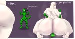 anthro between_cheeks big_butt bodily_fluids butt butt_focus butt_on_face dialogue dominant dominant_female duo facesitting feet female hindpaw huge_butt larger_female looking_back looking_pleasured male male/female paws sitting_on_another size_difference smaller_male steam sweat sweaty_butt thick_thighs wrestling oliburgob undertale_(series) cameron_(skunkdude13) toriel bovid caprine goat lizard mammal reptile scalie hi_res