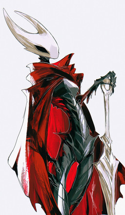 biped cloak clothing holding_melee_weapon holding_object holding_weapon melee_weapon nail_(weapon) not_furry simple_background solo standing weapon white_background itsalpha hollow_knight_(franchise) team_cherry hornet_(hollow_knight) arthropod insect hi_res female_(lore)