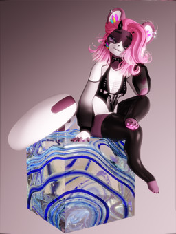 anthro bedroom_eyes breasts claws clothed clothing dress ear_piercing feet female fur hair legwear narrowed_eyes open_mouth pawpads paws piercing seductive simple_background sitting smile solo tail thigh_highs white_body white_fur nissiko katrin_borowski domestic_cat felid feline felis mammal 3d_(artwork) absurd_res blender_(artwork) blender_cycles_(artwork) digital_media_(artwork) hi_res shaded soft_shading