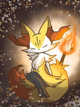 3_toes ambiguous_anthro ambiguous_gender anthro big_tail biped black_body black_nose dipstick_tail elemental_manipulation eyes_closed feet fire fire_manipulation flat_chested fluffy fluffy_tail front_view fur inner_ear_fluff markings multicolored_body multicolored_fur nude_ambiguous nude_anthro object_in_tail orange_body orange_fur orange_inner_ear_fluff orange_tail_tip simple_background sitting solo stick stick_in_tail tail tail_markings toes tuft two_tone_tail white_body white_fur yellow_body yellow_fur yellow_tail rorukko nintendo pokemon braixen canid generation_6_pokemon mammal pokemon_(species) 2020 3:4 cel_shading colored digital_drawing_(artwork) digital_media_(artwork) full-length_portrait portrait shaded
