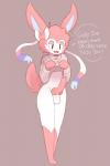 animal_genitalia animal_penis anthro anthrofied balls blush bow_tie canine_genitalia canine_penis clothing femboy genitals knot male penis pokemorph ribbons simple_background solo sweater topwear turtleneck amaruu nintendo pokemon amaruu_sylvia canid canine eeveelution generation_6_pokemon mammal pokemon_(species) sylveon 2:3 absurd_res hi_res