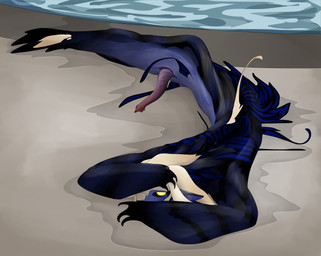 animal_genitalia animal_penis cetacean_genitalia cetacean_penis embarrassed fin genitals glowing glowing_eyes male penis presenting solo split_form tail tail_fin tapering_penis unusual_anatomy unusual_genitalia unusual_penis fish-ears erin_(fish-ears) animal_humanoid aquatic aquatic_humanoid humanoid merfolk absurd_res hi_res
