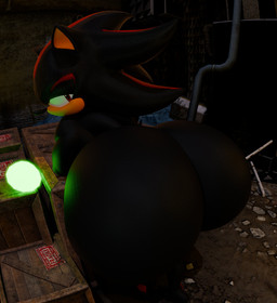 anthro bent_over big_butt bottom_heavy butt chaos_emerald emerald_(gem) femboy gem huge_butt looking_at_viewer looking_back looking_back_at_viewer male pear-shaped_figure solo thick_thighs wide_hips wooden_box kirby_animatez sega sonic_the_hedgehog_(series) shadow_the_hedgehog eulipotyphlan hedgehog mammal 3d_(artwork) absurd_res digital_media_(artwork) hi_res
