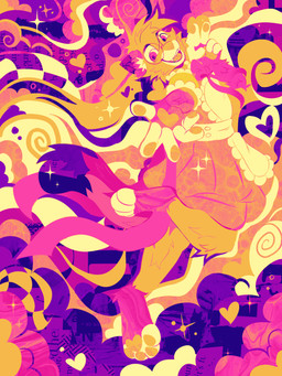 abstract_background anthro blue_eyes bow_ribbon clothed clothing colorful_background crossdressing crossdressing_male dipstick_ears dipstick_fingers dipstick_tail dipstick_toes dress ear_markings eyewear femboy frilly frilly_clothing fur gesture glasses grey_body hair hand_gesture looking_at_viewer maid_apron maid_collar maid_uniform male markings multicolored_ears open_mouth open_smile pattern_background pawpads paws pink_nose psychedelic_background reaching_towards_viewer ribbons simple_background smile solo tail tail_markings teeth uniform v_sign zangerdanger nixuelle domestic_cat egyptian_mau felid feline felis mammal 2025 3:4 absurd_res digital_media_(artwork) hi_res