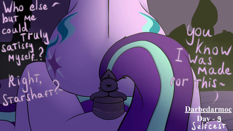 anatomically_correct animal_genitalia animal_penis animal_vulva anus bed bedroom bodily_fluids clothing crossgender dialogue dock_(anatomy) equine_anus equine_genitalia equine_penis equine_vulva female female_penetrated feral furniture genital_fluids genitals horn male male/female male_penetrating male_penetrating_female panties penetration penile penile_penetration penis penis_in_vagina raised_tail selfcest sex square_crossover tail tail_anus underwear vaginal vaginal_fluids vaginal_penetration darbedarmoc friendship_is_magic hasbro kinktober kinktober_2025 my_little_pony mythology starlight_glimmer_(mlp) equid equine horse mammal mythological_creature mythological_equine pony unicorn 16:9 2025 2d_animation animated hi_res motion_tweening no_sound short_playtime webm widescreen