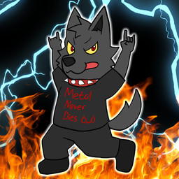 black_body black_clothing black_fur clothing fire fur male metal_hand owo red_eyes solo thunder yellow_sclera dragokaizer666 mythology power_metal_fanboy_werewolf_(dragokaizer) canid canine canis mammal mythological_canine mythological_creature werecanid werecanine werecreature werewolf wolf 1:1 hi_res