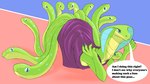 ancillary_head anguiped apode ass_up clothing dress female jack-o'_pose legless pose serpentine solo text f_draws sylene_(blissey1) draconcopode reptile scalie snake 16:9 english_text hi_res widescreen