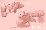 all_the_way_through anal anal_penetration anal_threading animal_genitalia animal_penis big_penis bodily_fluids clothing cock_warmer cock_warming cum cumshot duo ejaculation equine_genitalia equine_penis feral feral_on_feral feral_on_top feral_penetrated genital_fluids genitals heavy_balls huge_penis male patch_(fabric) penetration penile penile_penetration penis penis_clothing plushie plushophilia stitch_(sewing) threaded_by_penis vein veiny_penis birbobuzzle unhinged_fan_(aggretsuko) equid equine mammal 3:2 hi_res