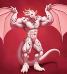 feet male muscular nipples paws solo wings thejoyfuldragon european_mythology mythology bat dragon hybrid mammal mythological_creature mythological_scalie scalie western_dragon wyvern hi_res