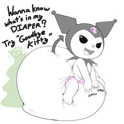 after_vore anthro big_diaper bone clothed clothing diaper diaper_disposal diaper_only diaper_squish diapered_pred disposal duo excessive_feces fangs fatal fatal_vore feces female female/female full_diaper hood huge_diaper hyper hyper_feces pooping raised_tail scat_disposal skull smelly smug smug_face soiled_diaper soiling soiling_diaper spade_tail squish stink_fumes tail teeth topless unclean_diaper used_diaper using_diaper vore wearing_diaper andeddo3boo hello_kitty_(series) onegai_my_melody sanrio hello_kitty_(character) kuromi demon felid feline lagomorph leporid mammal rabbit 1:1