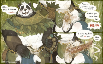 animal_genitalia animal_penis anthro anthro_on_anthro anthro_penetrated anthro_penetrating anthro_penetrating_anthro balls barazoku big_balls big_muscles big_penis blush bodily_fluids bottomwear bottomwear_aside breath cloak clothing clothing_aside command_to_swallow cum cum_in_mouth cum_inside cum_on_face dialogue dirty duo ejaculation erection eyebrows eyes_closed fellatio fur genital_fluids genitals grass hand_on_head holding_object huge_penis leaf long_penis looking_pleasured male male/male male_anthro male_penetrated male_penetrating male_penetrating_male musclegut muscular muscular_anthro muscular_male onomatopoeia oral oral_penetration orgasm outside penetration penile penile_penetration penis penis_in_mouth plant pubes pubes_on_face sex smegma smegma_in_mouth smegma_on_face smegma_on_penis smelly smelly_penis smile sound_effects speech_bubble standing stink_cloud stink_fumes text thick_penis tuft unwashed ursine_penis fanofthefurr afk_arena afk_journey lilith_games pang_(afk_journey) bear giant_panda mammal polar_bear ursine 16:10 2025 english_text hi_res multiple_scenes signature widescreen