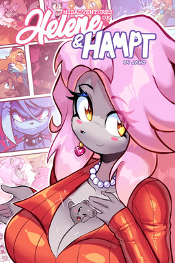 anthro between_breasts big_breasts blonde_hair blush blush_stickers bodily_fluids breasts brown_body brown_fur brown_hair cleavage clothed clothed_anthro clothed_female clothing collar crying duo_focus female fur gem glistening grey_body grey_fur group hair jewelry larger_anthro larger_female long_hair male necklace orange_hair pearl_(gem) pearl_necklace pink_hair semi-anthro size_difference smaller_male spiked_collar spikes tears text yellow_eyes jamoart adeline_lace courtney_(jamoart) dan_(jamoart) hampt_(jamoart) helene_marilyn maurice_(jamoart) pepper_page armadillo canid canine canis capybara caviid cricetid domestic_dog fox hamster mammal rodent xenarthran 2026 absurd_res cover english_text hi_res