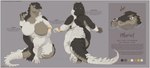 anthro big_breasts biped border breasts claws color_swatch featureless_breasts female huge_breasts mottled non-mammal_breasts piebald solo tail text white_border conditional_dnp oouna muriel_(zwerewolf) alligator alligatorid crocodilian reptile scalie absurd_res english_text hi_res model_sheet