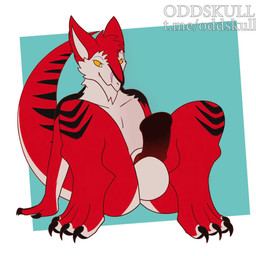 4_toes animal_genitalia animal_penis anthro balls big_balls big_penis big_tail black_markings black_penis bouncing_balls equine_genitalia equine_penis facial_scar feet front_view genitals looking_at_viewer male markings multicolored_body multicolored_penis one_eye_closed penis presenting presenting_balls presenting_penis red_body red_penis revealing_balls revealing_penis scar sitting snout snout_scar solo spread_legs spreading tail toes white_balls wink winking_at_viewer yellow_eyes oddskull dagger_(defnotdagger) sergal 1:1 animated no_sound short_playtime webm