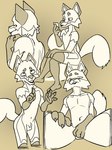 4_fingers animal_genitalia balls covering covering_crotch fingers fully_sheathed genitals looking_at_object male pawpads sheath solo beefrequency cid canid canine mammal hi_res sketch