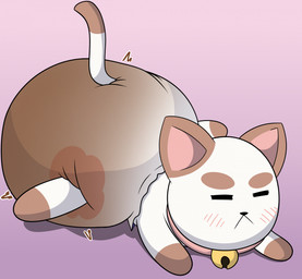 anthro clothed clothing diaper feces male simple_background soiled soiled_diaper soiling solo tail unclean_diaper used_diaper wearing_diaper merrit_(artist) bee_and_puppycat cartoon_hangover puppycat hybrid digital_media_(artwork) hi_res