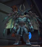 anthro armor exposed_cock genitals humanoid_genitalia humanoid_penis hyper male muscular muscular_male penis solo wings unknown_artist blizzard_entertainment warcraft general_draven bat gargoyle humanoid mammal stoneborn 3d_(artwork) artist_name compression_artifacts digital_media_(artwork) hi_res