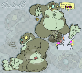 3_toes age_difference anthro anus balls belly body_hair butt chest_hair claws darkened_genitalia feet foot_fetish foot_on_head foot_on_penis foot_play genitals hypnosis larger_male male mind_control musk older_male overweight pendulum penis presenting presenting_hindquarters puffy_anus ringed_eyes size_difference solo text toe_claws toes wsg_clover amphibia_(series) disney anonymous_character captain_grime amphibian frog toad_(frog) english_text hi_res