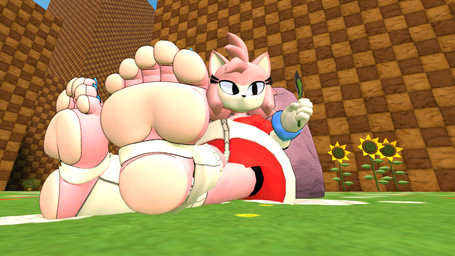 5_toes anthro clothing dress feet female foot_fetish foot_focus fur pawpads pink_body pink_fur red_clothing red_dress soles solo toes honey-da-cat_(artist) sega sonic.exe_(creepypasta) sonic_the_hedgehog_(series) amy_rose malware_amy digital_creature eulipotyphlan hedgehog mammal 16:9 3d_(artwork) digital_media_(artwork) hi_res source_filmmaker_(artwork) widescreen