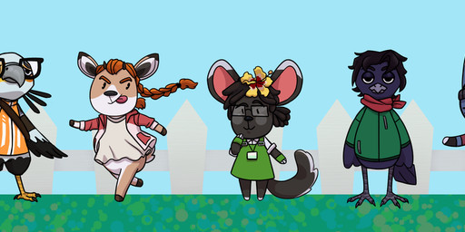 2_horns alternate_species anthro apron arms_bent bangs beak beak_closed beanie big_ears biped black_beanie black_body black_clothing black_eyes black_eyewear black_feathers black_fur black_glasses black_hair black_hat black_headwear black_horn black_shirt black_tail black_tail_feathers black_talons black_topwear blue_body blue_feathers blue_sky blue_tail botanist bottomless bottomless_anthro bottomless_male braided_hair button_(fastener) clear_sky clock closed_frown closed_smile clothed clothed_anthro clothed_female clothed_male clothing dipstick_ears dipstick_tail dot_eyes dreadlocks ear_markings eye_scar eyelashes eyewear facial_markings facial_scar fangs feathers featureless_crotch featureless_limbs feet female female_anthro fence flower frown fur furrification glasses grass green_apron green_clothing green_jacket green_topwear grey_beak grey_dress_shirt grey_nose group hair hair_over_eye half-closed_eyes hat head_markings headgear headwear horn jacket kerchief lanyard larger_anthro larger_male light long_hair long_tail looking_at_another looking_at_viewer male male_anthro markings mouth_closed multicolored_ears narrowed_eyes neckerchief neckwear open_clothing open_jacket open_mouth open_shirt open_smile open_topwear orange_clothing orange_hair orange_jacket orange_markings orange_topwear outside pink_inner_ear plant pockets pointy_ears ponytail purple_eyelids purple_inner_ear rectangular_glasses red_clothing red_jacket red_kerchief red_neckerchief red_scar red_tongue red_topwear running scar shirt short_hair short_horn simple_eyes size_difference sky small_horn smaller_anthro smaller_female smile smiling_at_another smiling_at_viewer standing straight_legs tail tail_markings talons tan_body tan_clothing tan_fur tan_shirt tan_topwear teeth toes tongue tongue_out topwear two_tone_tail two_tone_wings watch white_body white_ear_tips white_eyes white_feathers white_fur white_tail_feathers white_tail_tip wings wood wood_fence wristwatch yellow_eyes yellow_flower lunareel animal_crossing dead_by_daylight nintendo claudette_morel david_king_(dead_by_daylight) dwight_fairfield jake_park meg_thomas nea_karlsson accipitriform avian badger bird chinchilla chinchillid corvid corvus_(genus) domestic_cat felid feline felis honey_badger mammal mustelid musteline oscine passerine pronghorn raven rodent secretary_bird 2019 cel_shading colored crossover digital_drawing_(artwork) digital_media_(artwork) english_description lighting shaded