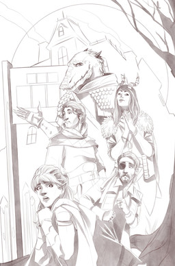 2_horns 5_fingers anthro armor arms_bent bangs bard beard belt belt_buckle black_eyebrows black_horn buckle chainmail chimney claws cloak closed_frown clothed clothed_anthro clothed_female clothed_human clothed_humanoid clothed_male clothing coat digit_ring druid empty_eyes eye_patch eyebrows eyelashes eyewear facial_hair female female_humanoid finger_claws finger_ring fingerless_gloves fingers fist frown fur_trim_(clothing) fur_trim_cloak fur_trim_shawl gauntlets gloves grey_beard grey_claws grey_eyes grey_facial_hair grey_hair grey_lips grey_mustache group hair hands_together handwear happy horn horn_jewelry horn_ring humanoid_pointy_ears jewelry lips long_hair magic_user male male_anthro male_human manor mouth_closed mustache necklace outside paladin pirate pointy_ears pupils ring_(jewelry) rogue scales scared scarf seam_(sewing) sharp_teeth shirt short_horn sign slit_pupils small_horn smile smiling_at_viewer smoke standing teeth text tome topwear tribal_spellcaster tunic tusks white_belt white_body white_claws white_cloak white_clothing white_coat white_fingerless_gloves white_gloves white_handwear white_scales white_scarf white_shawl white_shirt white_skin white_topwear white_tunic wide_eyed window worried_look theamazingmrc dungeons_and_dragons hasbro oxventure wizards_of_the_coast corazon_de_ballena dob_(oxventure) egbert_(oxventure) merilwen prudence_(oxventure) dragonborn_(dnd) elf half-orc horned_humanoid human humanoid mammal orc scalie tiefling wood_elf 2020 adobe_photoshop_(artwork) digital_drawing_(artwork) digital_media_(artwork) english_description english_text greyscale hi_res monochrome shaded unfinished