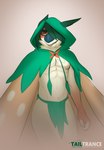 anthro bottomwear clothed clothing hood loincloth male muscular solo topless topless_male tailtrance nintendo pokemon avian bird decidueye generation_7_pokemon pokemon_(species) hi_res