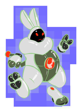 anthro big_red_button detachable detachable_limbs floating_limbs male pawpads screen screen_face solo coldgemini gubby_(species)