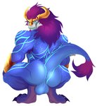 anthro balls blue_body butt genitals hair looking_back male meme_pose muscular muscular_male nude rear_view simple_background smile solo tail white_background hexkates broly_culo league_of_legends mythology riot_games tencent aurelion_sol_(lol) dragon eastern_dragon mythological_creature mythological_scalie scalie absurd_res digital_media_(artwork) hi_res meme