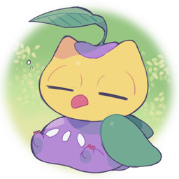 beak chibi eyes_closed feral kemono plant sitting sleeping solo ichthy0stega avian bird elemental_creature flora_fauna owl 2015