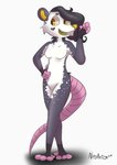 anthro breasts featureless_breasts featureless_crotch female solo neoanton_(artist) dumie american_opossum mammal marsupial full-length_portrait hi_res portrait