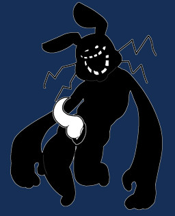 anthro black_body chubby_legs floating long_arms male one_eye_closed penis_tentacles slit_penis solo tentacles whiskers white_eyes wink coruptsic five_nights_at_freddy's five_nights_at_freddy's_2 five_nights_at_frickbear's_(series) five_nights_at_frickbear's_3 scottgames rwqfsfasxc_(frickbear's) shadow_bonnie_(fnaf) ghost lagomorph leporid mammal rabbit spirit alpha_channel monochrome