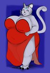 anthro anthrofied bedroom_eyes belly big_belly big_breasts big_butt breasts butt clothed clothing dress female hand_on_belly huge_breasts huge_thighs looking_at_viewer narrowed_eyes navel_outline obese obese_anthro obese_female overweight overweight_anthro overweight_female seductive simple_background solo thick_thighs tight_clothing tight_dress translucent translucent_clothing whiskers wide_hips plantedpot nintendo pokemon alolan_form alolan_persian generation_7_pokemon pokemon_(species) regional_form_(pokemon) hi_res