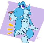 anthro balls genitals male nude pawpads penis solo year yosshidoragon mario_bros nintendo lighty_marteniz cyan_yoshi furred_yoshi hybrid yoshi 2020 dated digital_media_(artwork) hi_res signature