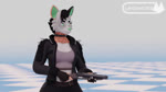 annoyed anthro bad_trigger_discipline black_body black_fur blue_eyes brown_body brown_fur clothing collar double_barrel_shotgun duo ear_piercing ear_ring female fur green_eyes green_nose gun holding_gun holding_object holding_ranged_weapon holding_shotgun holding_weapon jacket male midriff multicolored_body multicolored_fur music neck_tuft piercing ranged_weapon ring_piercing shooting shotgun shoulder_pads spiked_collar spiked_shoulder_pads spikes topwear tuft weapon white_body white_fur yellow_body yellow_fur layzuhcatz sound_warning catz_(layzuhcatz) maple_(xintro) canid canine canis domestic_cat domestic_dog felid feline felis mammal 16:9 2024 3d_(artwork) 3d_animation animated digital_media_(artwork) hi_res high_framerate short_playtime sound webm widescreen