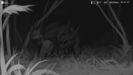 anal anal_knotting anal_orgasm anal_penetration anthro anthro_on_feral anthro_penetrated balls bdsm bestiality big_knot black_background bodily_fluids bondage bound camera_hud cum cum_while_penetrated dominant dominant_feral duo ejaculation femboy feral feral_penetrating feral_penetrating_anthro feral_penetrating_male genital_fluids genitals grass hands-free hands_tied helpless horn kneeling knot knotting male male/male male_on_feral night nude orgasm outside penetration penis penis_size_difference plant pull_out questionable_consent raised_leg recording recording_video restraints rope rope_bondage sex simple_background tail tail_around_another tail_around_waist tied_to_tree tongue tongue_out tree ittybittykittytittys 16:9 2025 black_and_white digital_media_(artwork) hi_res monochrome widescreen