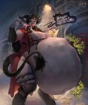 belly big_belly big_breasts breasts cleavage clothed clothing digestion_noises digitigrade fangs female female_humanoid female_pred fully_inside hand_imprint heart_symbol holidays hooves horn huge_belly huge_breasts humanoid_pointy_ears humanoid_pred imprint light_body light_skin list long_tongue mass_vore multiple_prey navel navel_piercing navel_ring piercing pointy_ears ring_piercing snow talking_to_self teeth text thong tongue underwear unseen_prey vore winter bigbig christmas krampus animal_humanoid bovid bovid_humanoid caprine caprine_demon caprine_humanoid demon goat_demon goat_humanoid horned_humanoid humanoid mammal mammal_humanoid absurd_res detailed digital_media_(artwork) digital_painting_(artwork) hi_res url