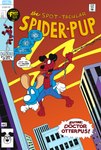 clothing comic_book floppy_ears latex spandex superhero superhero_costume text tight_clothing toony doodledoggy marvel spider-man_(series) dog-pool beagle canid canine canis dalmatian domestic_dog hunting_dog mammal scent_hound absurd_res english_text hi_res