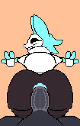 anal anal_fluids anal_penetration anthro black_body bodily_fluids clothed clothing cowgirl_position duo erection faceless_character faceless_male female female_penetrated first_person_view from_front_position genitals looking_at_viewer machine male male/female male_penetrating male_penetrating_female on_bottom on_top penetration penile penile_penetration penis penis_in_ass rear_view reverse_cowgirl_position sex eocvevo deltarune undertale_(series) tasque_manager darkner felid feline human humanoid mammal robot 2022 animated digital_media_(artwork) hi_res pixel_(artwork) pixel_animation