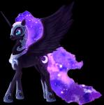 armor black_body black_feathers black_fur blue_eyes cosmic_hair cutie_mark ethereal_hair feathered_wings feathers female feral fur hair headgear helmet horn pseudo_hair pupils simple_background slit_pupils solo spread_wings transparent_background wings rodrigues404 friendship_is_magic hasbro my_little_pony mythology nightmare_moon_(mlp) equid equine mammal mythological_creature mythological_equine winged_unicorn 2014 alpha_channel animated short_playtime