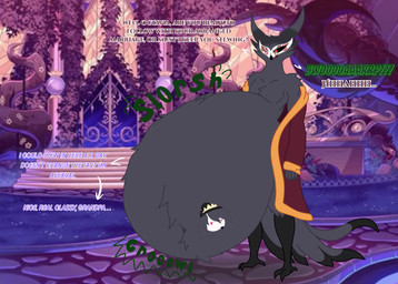 abdominal_bulge adolescent adolescent_prey anthro anthro_pred anthro_prey arm_tuft beak belly belly_overhang belly_tuft big_belly black_body black_feathers black_fur burping burping_while_talking chest_tuft clothing detailed_background dialogue dialogue_with_sound_effects digestion digestion_noises digitigrade duo feather_fur feather_hair feathers feet female female_prey frown fur garden gold_robe golden_clothing grandparent_and_granddaughter grey_body grey_feathers grey_fur growling hand_on_belly head_tuft huge_belly larger_pred leg_tuft male male_pred mansion markings maroon_(color) maroon_clothing maroon_robe mask moan motion_lines navel navel_outline navel_tuft non_fatal_vore obese obese_anthro obese_male older_on_younger older_pred onomatopoeia overweight overweight_anthro overweight_male pecs plant pool poolside pseudo_hair red_clothing red_markings red_robe robe robe_only rumbling_stomach same_size_vore shoulder_tuft sigh sighing size_difference slorsh sloshing_belly soft_vore solo_focus sound_effects standing struggling struggling_prey stubborn tail tail_feathers talking_to_pred talking_to_prey talons text toes tuft unimpressed unwilling_prey vore vore_tattoo white_mask willing_pred young young_prey younger_prey mandro22 hellaverse helluva_boss spindle_horse_(copyright) octavia_(helluva_boss) paimon_(helluva_boss) avian avian_demon bird demon goetia owl owl_demon absurd_res english_text hi_res huge_filesize grandchild_(lore) granddaughter_(lore) grandfather_(lore) grandfather_and_grandchild_(lore) grandfather_and_granddaughter_(lore) grandparent_(lore) grandparent_and_grandchild_(lore)