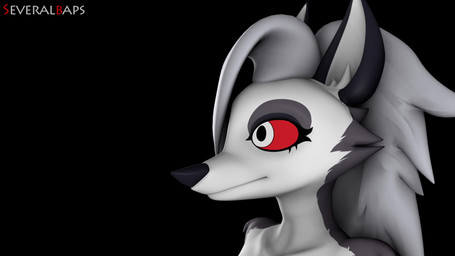 anthro black_nose evil_grin fangs female fur grey_body grey_fur grin mouth_shot open_mouth red_light sharp_teeth smile solo teeth white_body white_fur severalbaps aeridiccore_(modeler) hellaverse helluva_boss mythology loona_(helluva_boss) canid canid_demon canine demon hellhound mammal mythological_canine mythological_creature 16:9 3d_(artwork) 3d_animation 4k absurd_res animated digital_media_(artwork) hi_res high_framerate no_sound short_playtime source_filmmaker_(artwork) video widescreen
