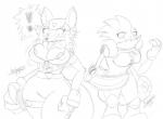 adamios aviator_hat awesomenauts black_and_white breast_expansion breasts canine chameleon crossgender embaressment female fox leon mammal monochrome penny_fox suit surprise sword weapon
Rating: Questionable
Score: 0
User: Transducer
Date: April 05, 2014