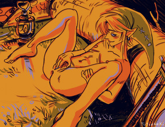 andromorph andromorph_humanoid anus bedroom_eyes blonde_hair butt clothing crossgender ear_piercing ear_ring fingering genitals hair half-closed_eyes hat hat_only headgear headgear_only headwear headwear_only humanoid_genitalia humanoid_pointy_ears humanoid_vulva intersex intersex_humanoid lying mastectomy_scar masturbation mostly_nude mta_crossgender mti_crossgender narrowed_eyes not_furry on_back outdoor_nudity piercing pointy_ears ring_piercing scar seductive smile smirk smug smug_face solo spread_legs spreading vaginal vaginal_fingering vaginal_masturbation visibly_trans vulva jojoekaki nintendo the_legend_of_zelda twilight_princess link humanoid hylian