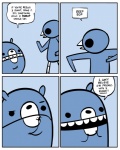 2010 ambiguous_gender anthro avian beak bear beartato bird comic dialogue english_text humor machine mammal nedroid reginald_(nedroid) robot speech_bubble text