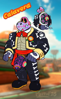 accessory anthro balls barazoku bodypaint bone calavera_face_paint clothed clothing cock_ring face_paint fire_flower foreskin genitals holidays humanoid_genitalia humanoid_penis jewelry male muscular muscular_anthro muscular_male painted_balls painted_genitals painted_penis partially_clothed pecs penis penis_accessory penis_jewelry skeleton skull skull_face_paint text yellow_eyes conditional_dnp poppin calavera day_of_the_dead mario_bros mario_kart mario_kart_world nintendo dry_himbones animated_skeleton dry_bones koopa koopa_troopa reptile scalie tortoise turtle undead 2025 digital_media_(artwork) english_text hi_res model_sheet