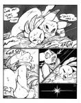 blattarieva bodily_fluids comic duo female female/female feral generation_1_pokemon generation_3_pokemon hi_res monochrome nintendo orgasm pain pikachu pokemon pokemon_(species) pokemon_mystery_dungeon rough_sex scar sex sex_toy spike_chunsoft tears torchic