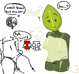 begging begging_for_breasts big_breasts blush blushing_profusely bodily_fluids breasts chibi clothing confusion crossgender electronics excusing female for_a_head genital_fluids glistening glistening_body glistening_breasts group hands_behind_back hands_together imminent_sex leaf looking_at_viewer male navel omg open_mouth phone plant pleading_eyes poof question_mark rear_view shocked slightly_chubby sound_effects tears tight_panties topwear translucent unimpressed vaginal_fluids wide_eyed taoism.lover.150 object_oppose object_shows flatscreen_(object_oppose) leaf_(object_oppose) phone_(object_oppose) animate_inanimate elemental_creature flora_fauna human humanoid mammal object_head