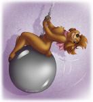 female ribbons solo swinging wrecking_ball iulia.fox miley_cyrus wrecking_ball_(music_video) krissy_kodiak bear mammal